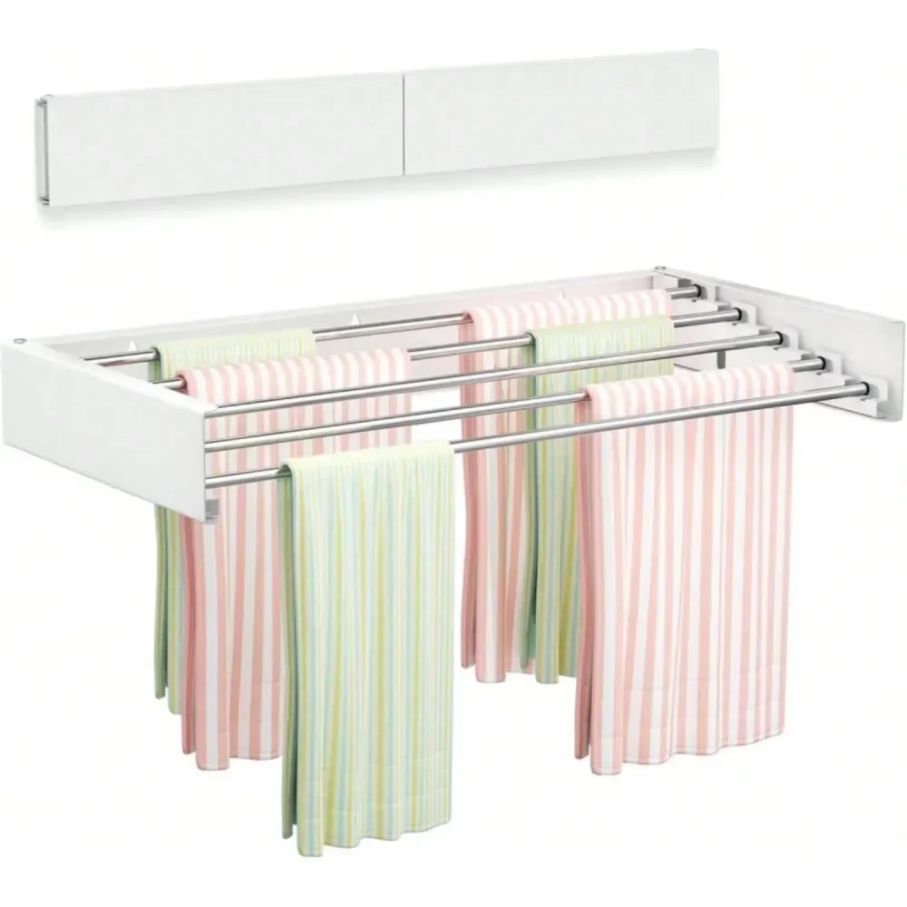 Wall Mounted Clothes Drying Rack 23.6, Foldable Wall Mount Laundry Rack Folding Indoor, Drying Rack Clothing Collapsible, Hidde
Wall Mounted Clothes Drying Rack 23.6, Foldable Wall Mount Laundry Rack Folding Indoor, Drying Rack Clothing Collapsible, Hidde