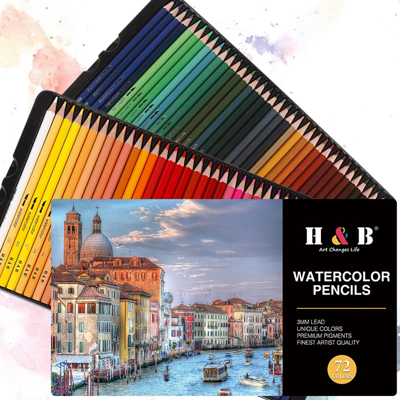 72 Color Water Soluble Pencils Professional Painting Tool Draw Pens Drawing Sketching Watercolor Pencil Set
72 Color Water Soluble Pencils Professional Painting Tool Draw Pens Drawing Sketching Watercolor Pencil Set