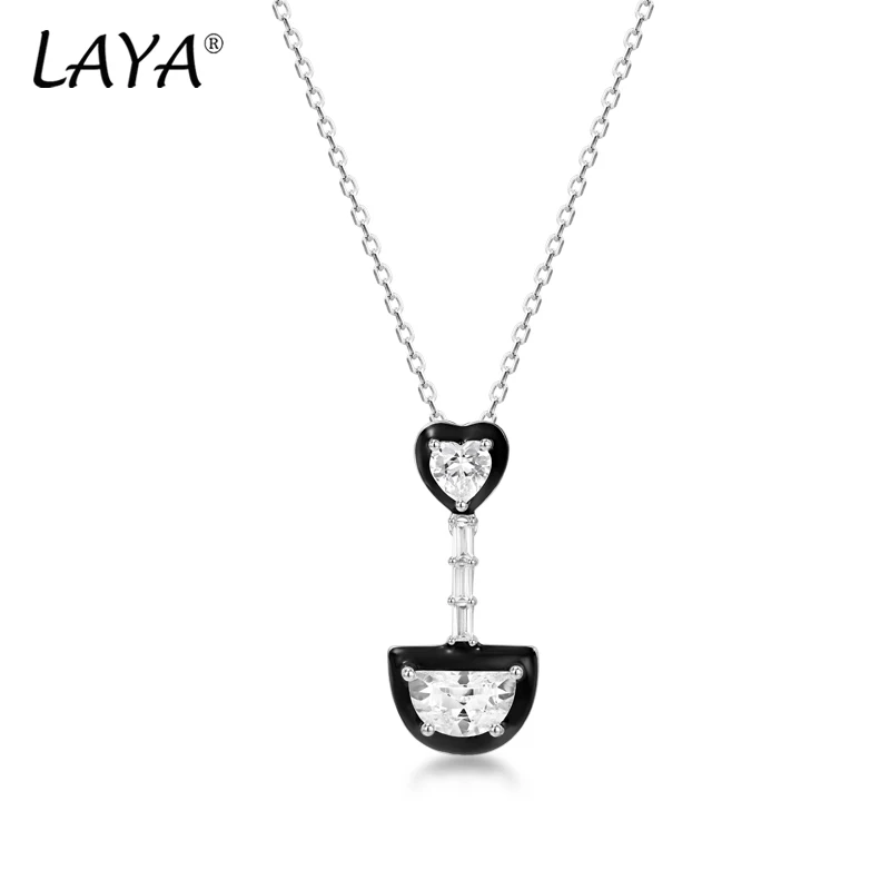 Laya Necklace For Women Pure 925 %100 Silver Delicate Irregular Geometric Jewelry Cuban Chain Color Handmade Enamel Jewellery
Laya Necklace For Women Pure 925 %100 Silver Delicate Irregular Geometric Jewelry Cuban Chain Color Handmade Enamel Jewellery