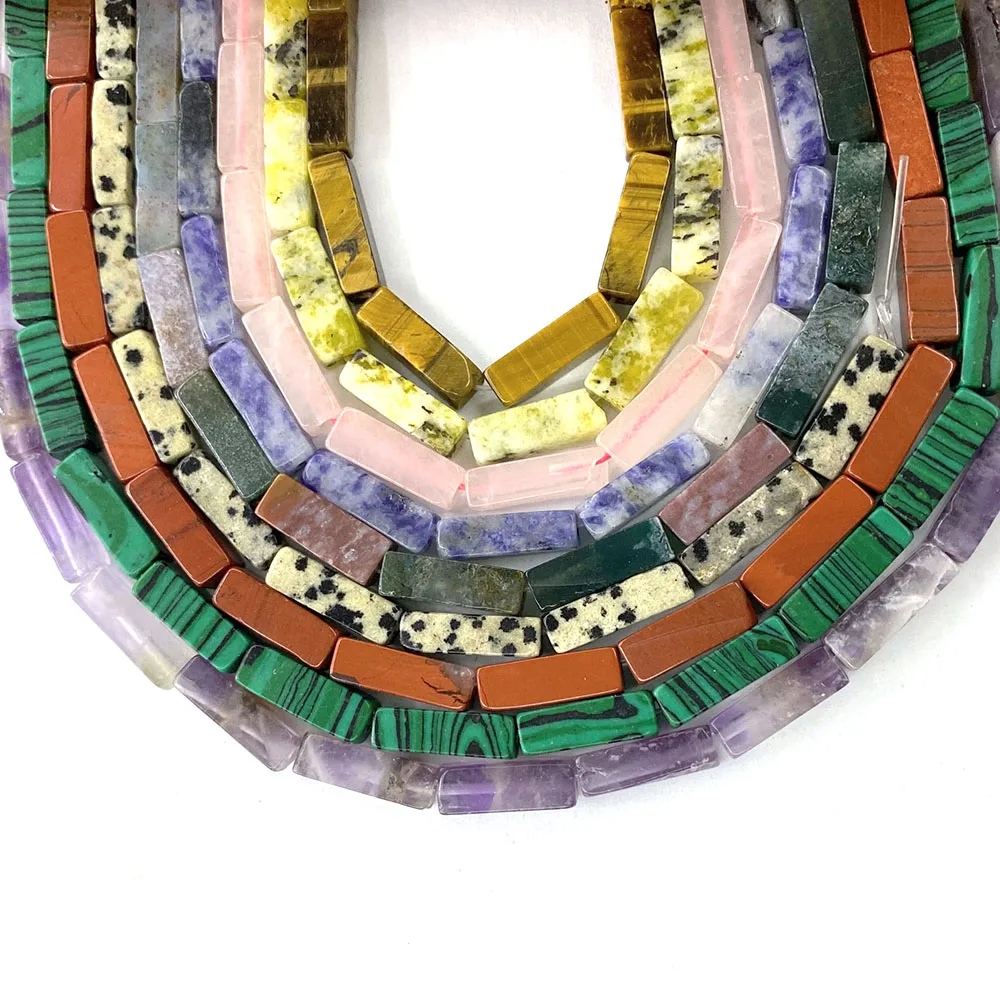 Natural Stone Square Tube-shaped Spotted Stone Loose Beads Agate Straight-hole String Beads Necklaces Bracelets DIY Jewelry
Natural Stone Square Tube-shaped Spotted Stone Loose Beads Agate Straight-hole String Beads Necklaces Bracelets DIY Jewelry