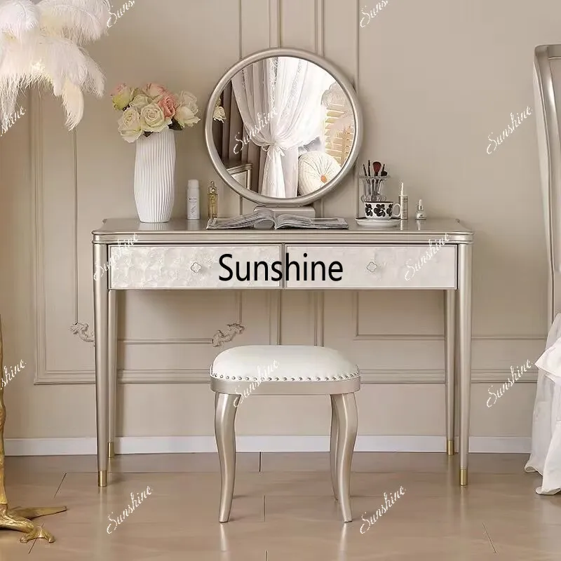 American light luxury shell dresser light luxury high-end bedroom, cream wind solid wood
American light luxury shell dresser light luxury high-end bedroom, cream wind solid wood