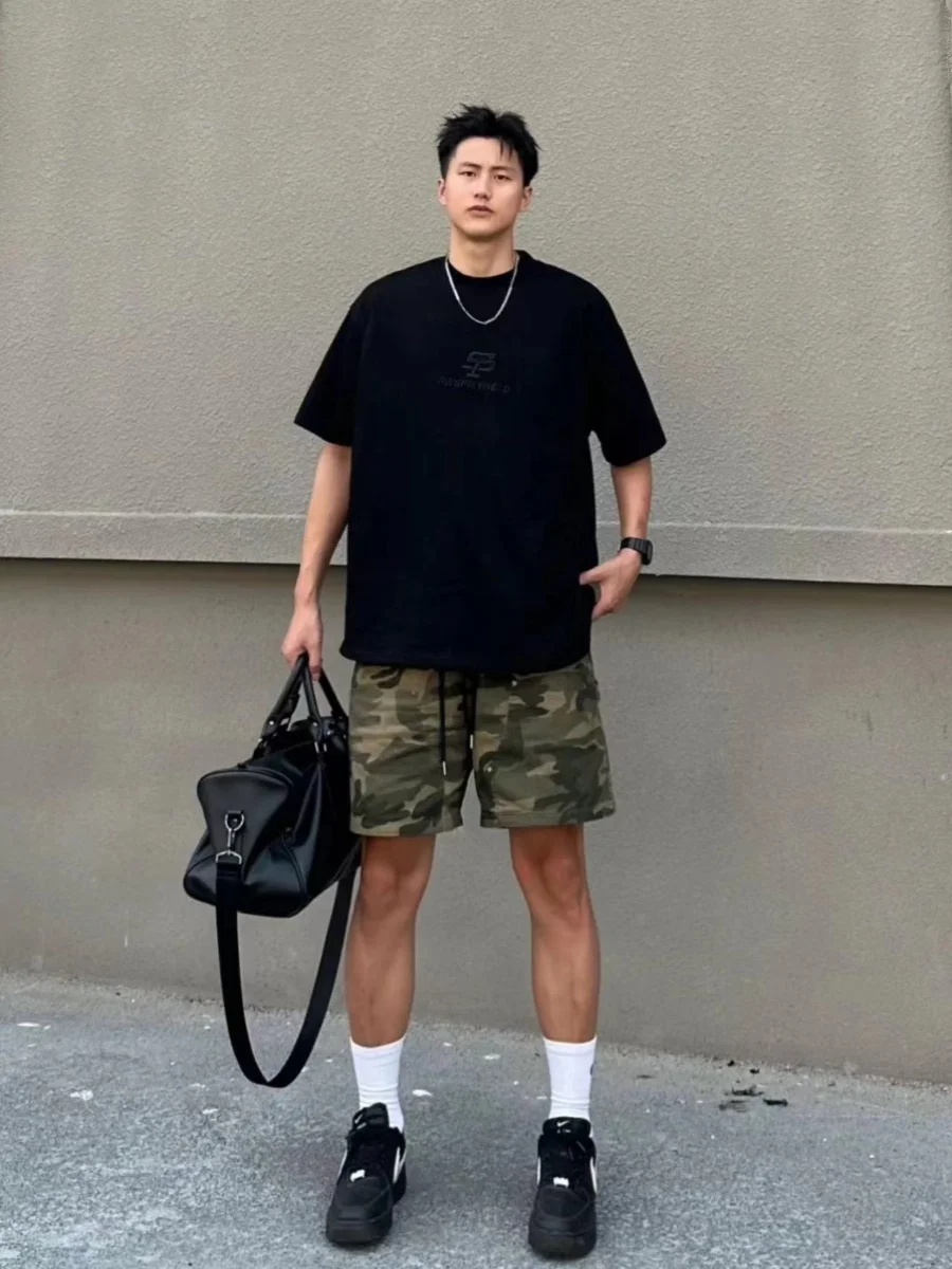 American High Street Camouflage Workwear orts Men's Summer Design Casual Versatile Loose Retro Trendy Five-Quarter Pants
American High Street Camouflage Workwear orts Men's Summer Design Casual Versatile Loose Retro Trendy Five-Quarter Pants