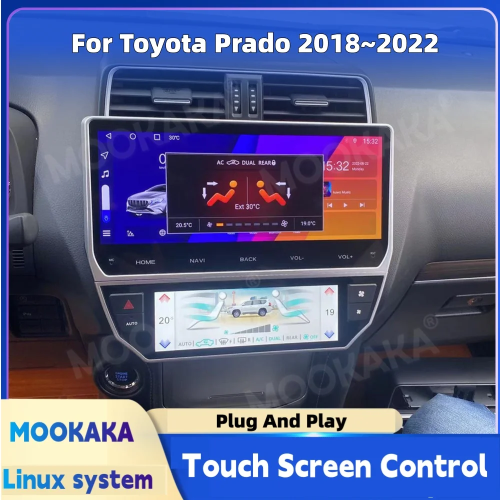 Touch Screen Climate Control Panel For Toyota Prado 2018~2022 Car Radio Android Digital AC Panel Screen Air Conditioning Upgrade
Touch Screen Climate Control Panel For Toyota Prado 2018~2022 Car Radio Android Digital AC Panel Screen Air Conditioning Upgrade