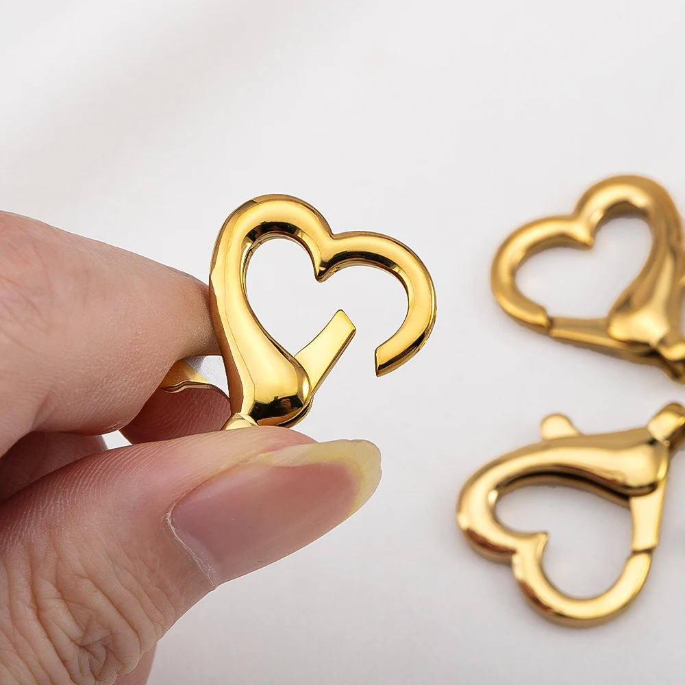 2/1pcs Stainless Steel Heart Spring Buckle Lobster Clasps Hook for Keychain DIY Jewelery Making Materials Supplies Accessories
2/1pcs Stainless Steel Heart Spring Buckle Lobster Clasps Hook for Keychain DIY Jewelery Making Materials Supplies Accessories