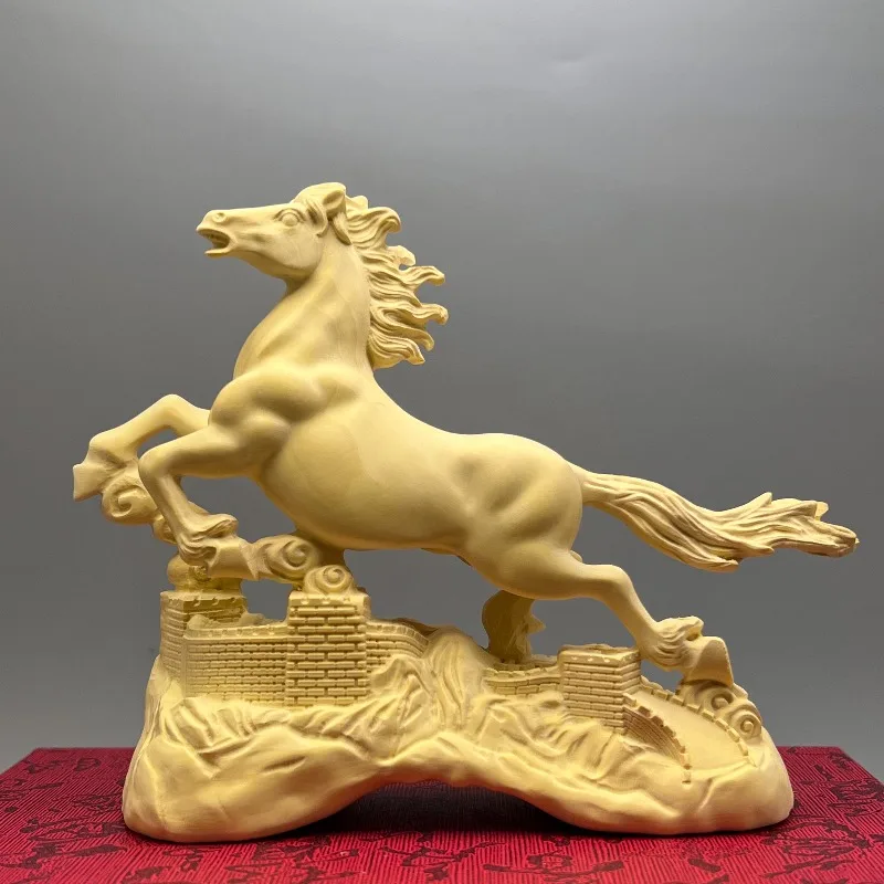 Feng Shui Boxwood Horse Statue Zodiac Horse Figurine for Home Office Desktop
Feng Shui Boxwood Horse Statue Zodiac Horse Figurine for Home Office Desktop
