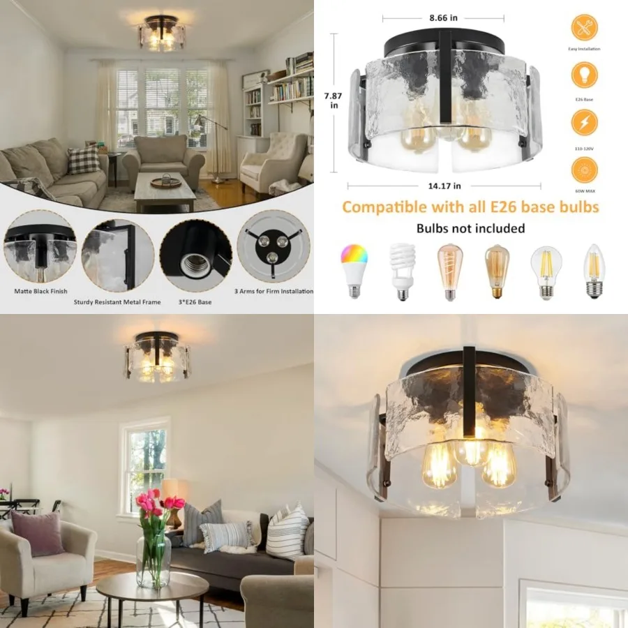 Semi Flush Mount Ceiling Light Fixture, 3-Light Modern Hallway Light Fixtures Ceiling Mount, Foyer Kitchen Lighting Fixtures Ce
Semi Flush Mount Ceiling Light Fixture, 3-Light Modern Hallway Light Fixtures Ceiling Mount, Foyer Kitchen Lighting Fixtures Ce