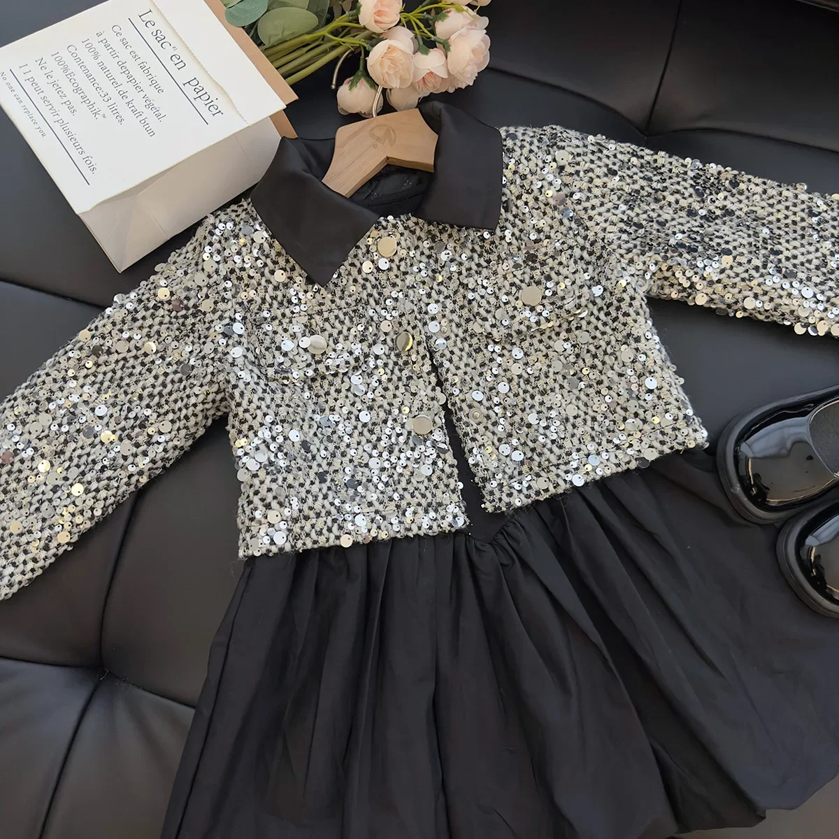 Autumn Spring Kids Child Toddler Sequins Coat and Dress Clothes Suit Children Girl Birhtday Clothes 2 4 6 8 Girls Clothing Sets
Autumn Spring Kids Child Toddler Sequins Coat and Dress Clothes Suit Children Girl Birhtday Clothes 2 4 6 8 Girls Clothing Sets