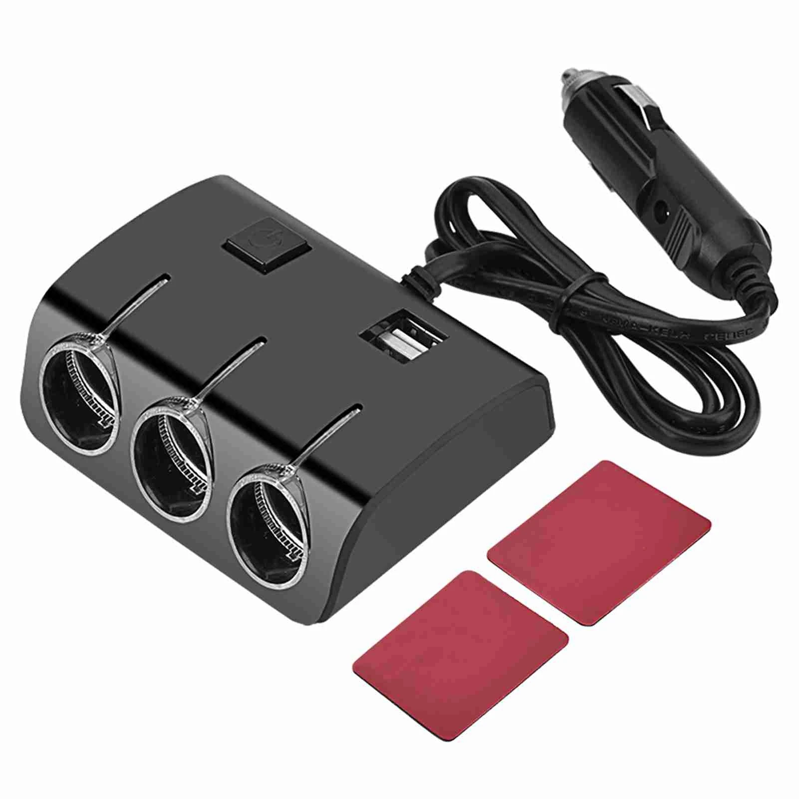 3 Way Auto Car Cigarette Lighter Socket Splitter Dual USB Charger Power Adapter
3 Way Auto Car Cigarette Lighter Socket Splitter Dual USB Charger Power Adapter