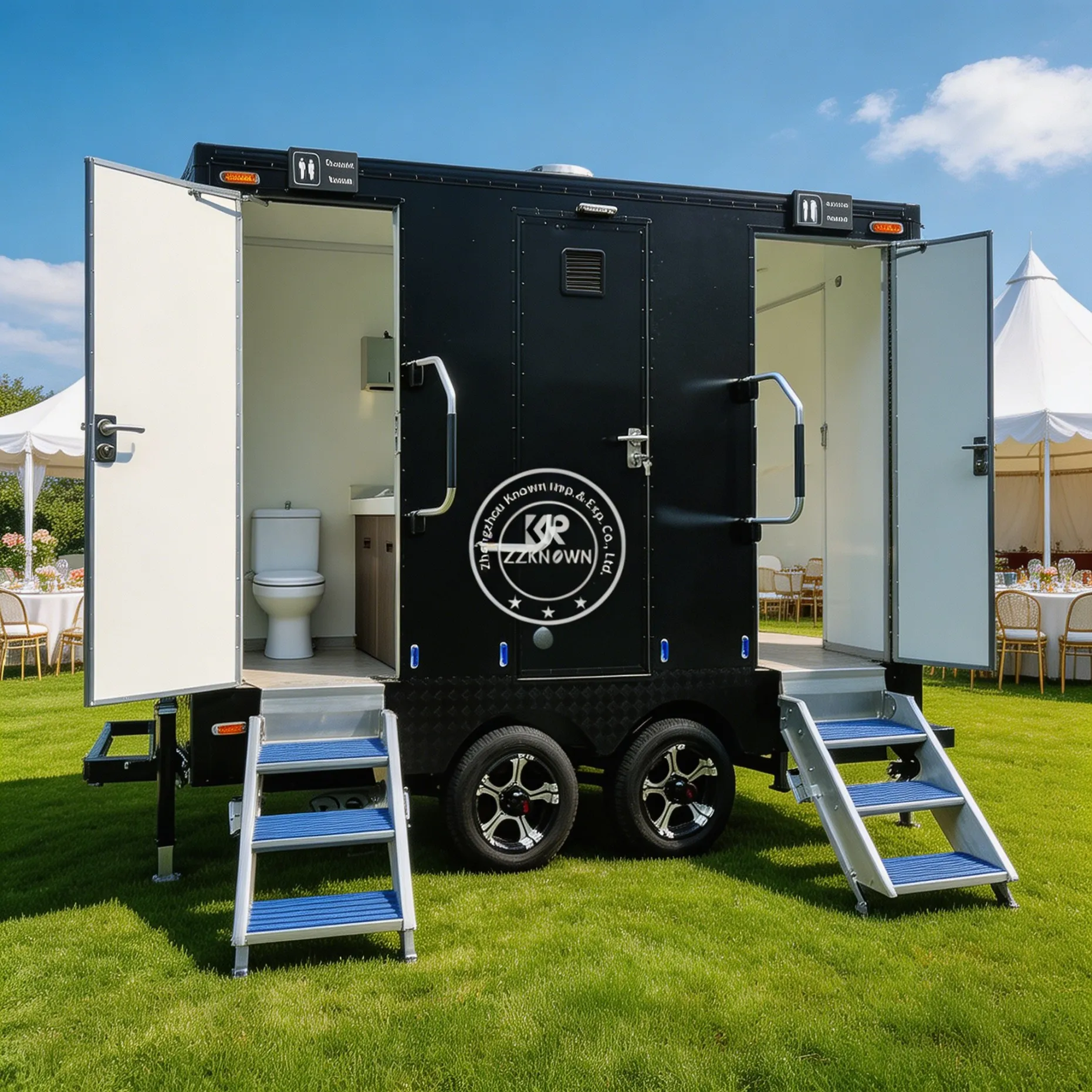Vip Restroom Trailer Luxury Bathroom Trailers Portable Mobile Outdoor Toilet Toilet for Camping in Container Trailer
Vip Restroom Trailer Luxury Bathroom Trailers Portable Mobile Outdoor Toilet Toilet for Camping in Container Trailer