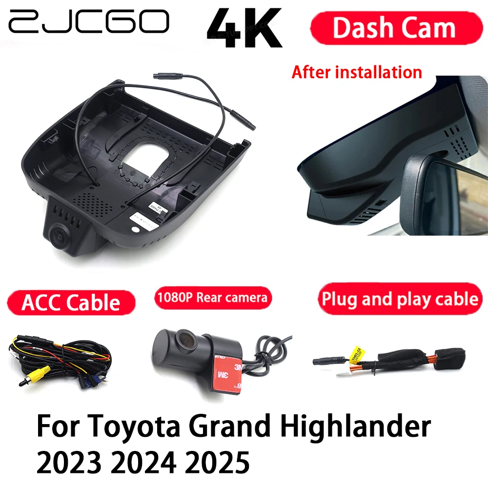 Car Camera 4K Plug and Play Dash Cam Video Recorder Night Vision for Toyota Grand Highlander 2023 2024 2025
Car Camera 4K Plug and Play Dash Cam Video Recorder Night Vision for Toyota Grand Highlander 2023 2024 2025