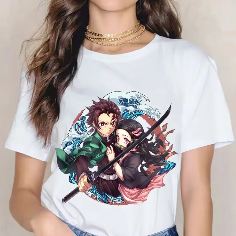 Japanese Anime Figures Women T-shirt Demon Slayer Kawaii Short Sleeve Clothes Harajuku Oversized Tshirts Girlsummer Top Tee Gift
Japanese Anime Figures Women T-shirt Demon Slayer Kawaii Short Sleeve Clothes Harajuku Oversized Tshirts Girlsummer Top Tee Gift