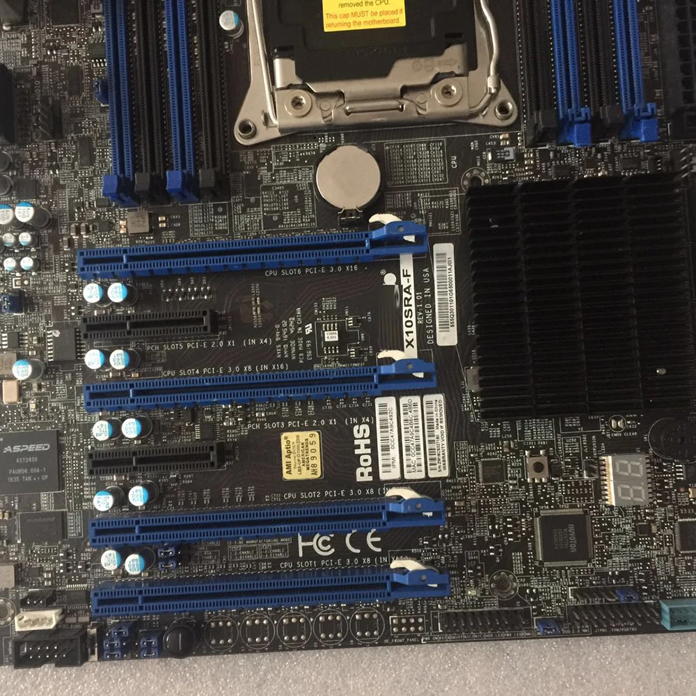 Одноканальная материнская плата сервера рабочей станции E5 i7 LGA 2011 C612 X10SRA-F
Одноканальная материнская плата сервера рабочей станции E5 i7 LGA 2011 C612 X10SRA-F