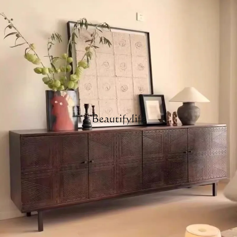 **Nordic retro old dining side cabinets are simple and light luxury storage lockers
**Nordic retro old dining side cabinets are simple and light luxury storage lockers