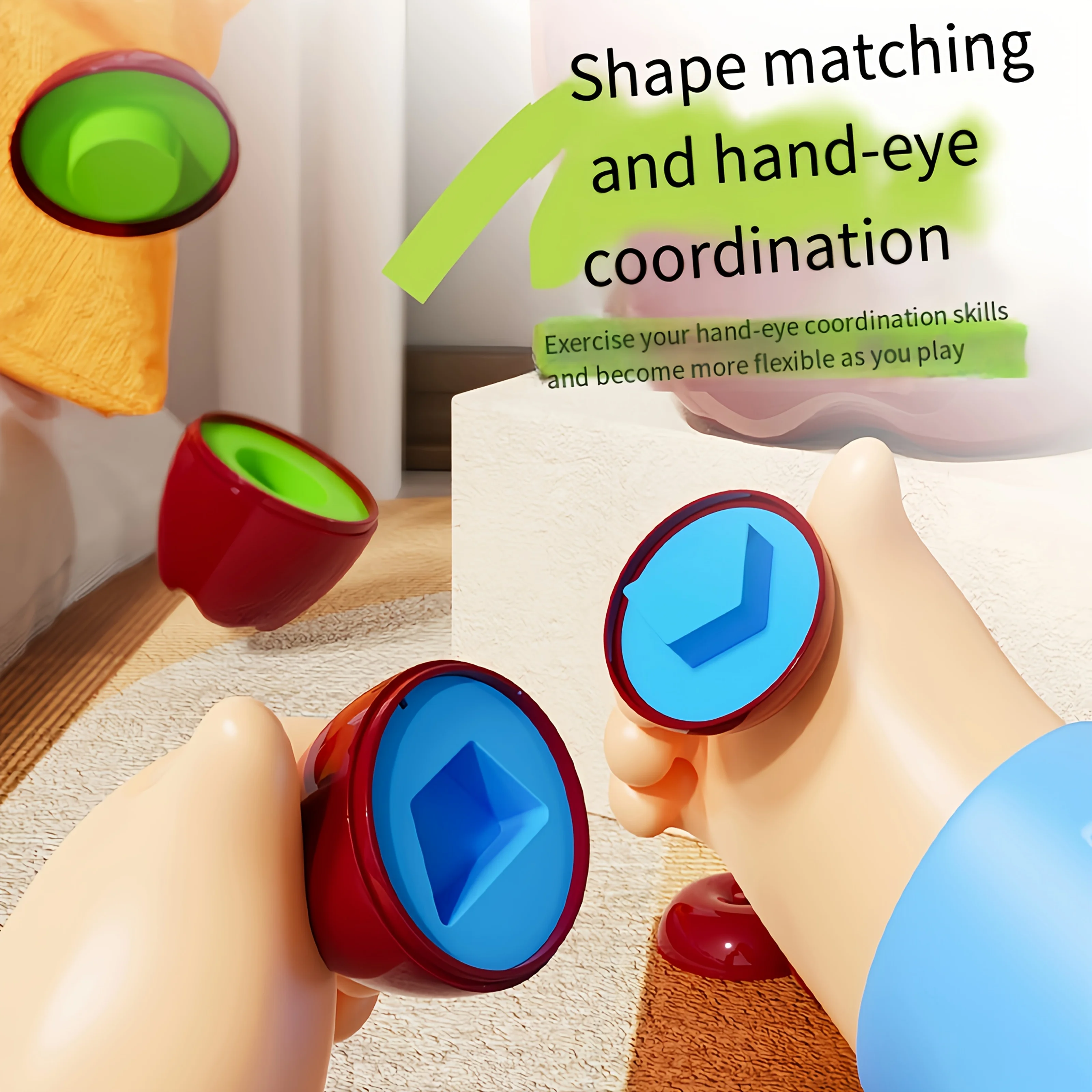 Умный 3D-пазл Apple Smart Egg: развивающие игрушки Монтессори для малышей, игры на сопоставление, классификация по цвету и форме, развитие мелкой моторики
Умный 3D-пазл Apple Smart Egg: развивающие игрушки Монтессори для малышей, игры на сопоставление, классификация по цвету и форме, развитие мелкой моторики