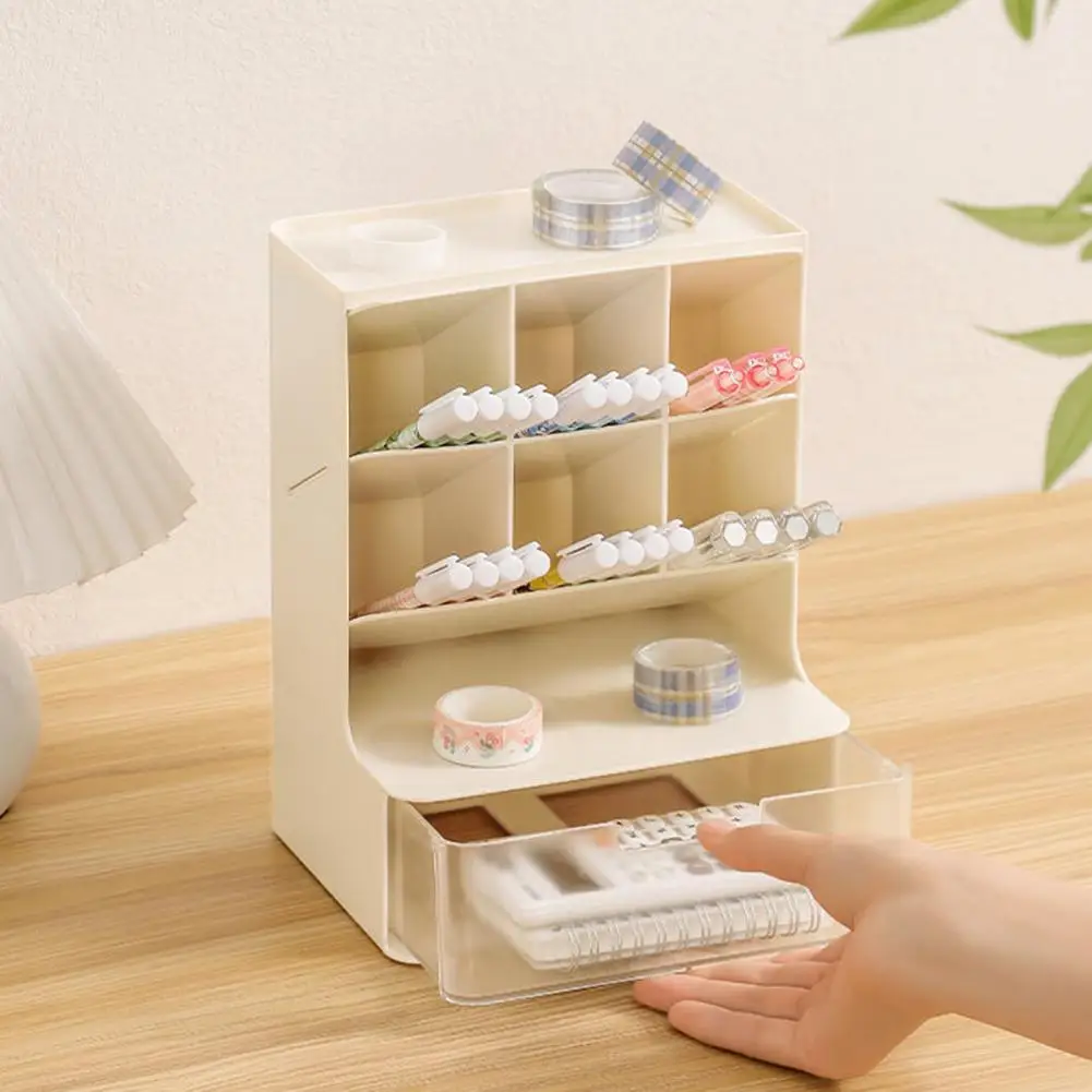 Oblique Pen Holder with 6 Slanted Compartments,Space Saving Desk Storage Large Capacity Desktop Storage for Office Supplies
Oblique Pen Holder with 6 Slanted Compartments,Space Saving Desk Storage Large Capacity Desktop Storage for Office Supplies