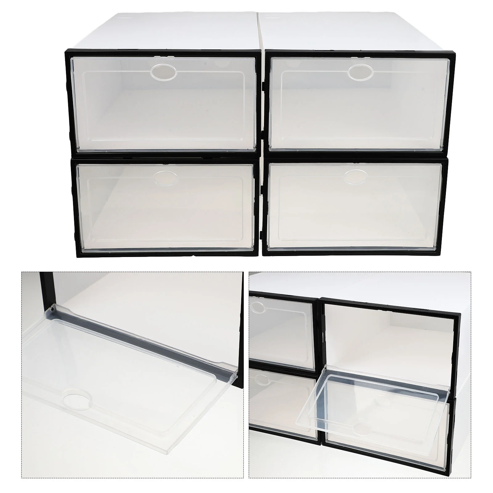 4 Pcs Shoe Transparent Shoes Box Men and Women Miss Rack for Closet Case Plastic Home Container Reliable
4 Pcs Shoe Transparent Shoes Box Men and Women Miss Rack for Closet Case Plastic Home Container Reliable