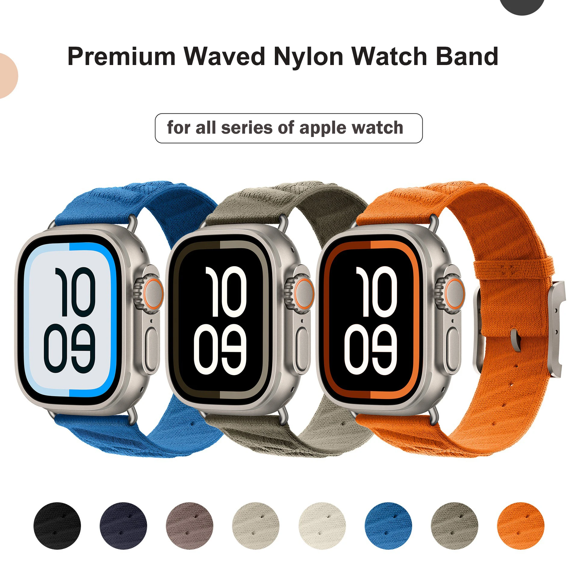 Sport Bracelet Upgraded Nylon Fabric Watch Strap for Apple Watch Ultra 49mm S10 42mm 46mm iwatch 9 8 7 SE Strap Replacemen
Sport Bracelet Upgraded Nylon Fabric Watch Strap for Apple Watch Ultra 49mm S10 42mm 46mm iwatch 9 8 7 SE Strap Replacemen