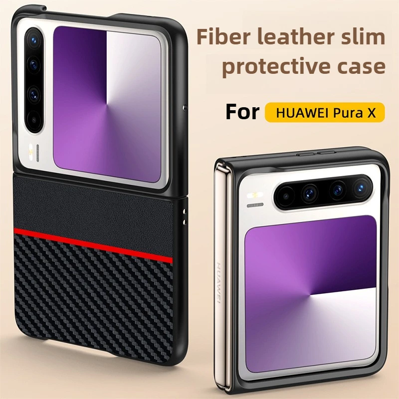 For Huawei Pura X Case Carbon Fiber Kevlar Texture Anti-Drop Ultra-thin HUAWEI Folding Protective Case
For Huawei Pura X Case Carbon Fiber Kevlar Texture Anti-Drop Ultra-thin HUAWEI Folding Protective Case