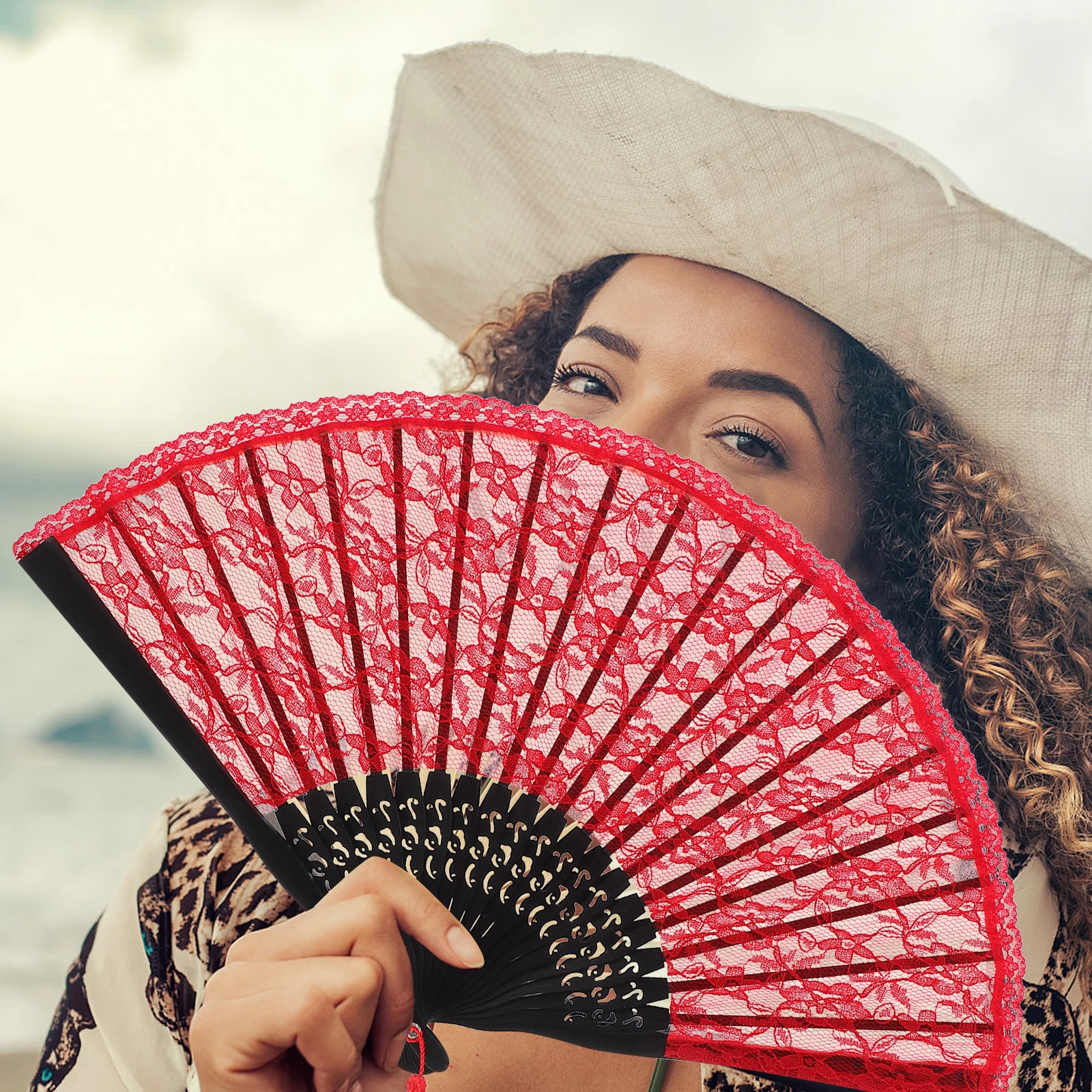 Double Layer Lace Fan Red Long Handle Decorative Hand Fan for Wedding Party Vintage Travel Lightweight Dance Props Folding Fans
Double Layer Lace Fan Red Long Handle Decorative Hand Fan for Wedding Party Vintage Travel Lightweight Dance Props Folding Fans