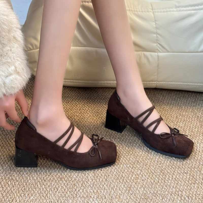 Women Square Toe Mary Jane Shoes Bow High Heels Shoes 2026 Spring Trend Pumps Shallow Dress Lolita Shoes Elegant Zapatos Woman
Women Square Toe Mary Jane Shoes Bow High Heels Shoes 2026 Spring Trend Pumps Shallow Dress Lolita Shoes Elegant Zapatos Woman