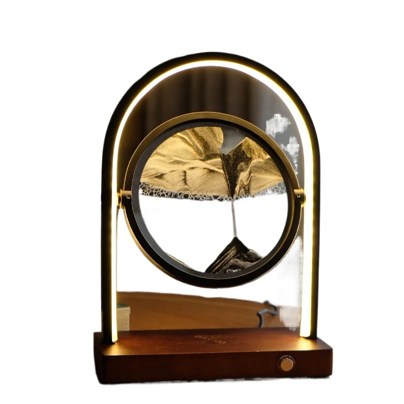 New Wireless Charging 3D Hourglass Bedside Table Light Sand Mobile Light Emitting Diode Night Light Quicksand Desk Lamp
New Wireless Charging 3D Hourglass Bedside Table Light Sand Mobile Light Emitting Diode Night Light Quicksand Desk Lamp
