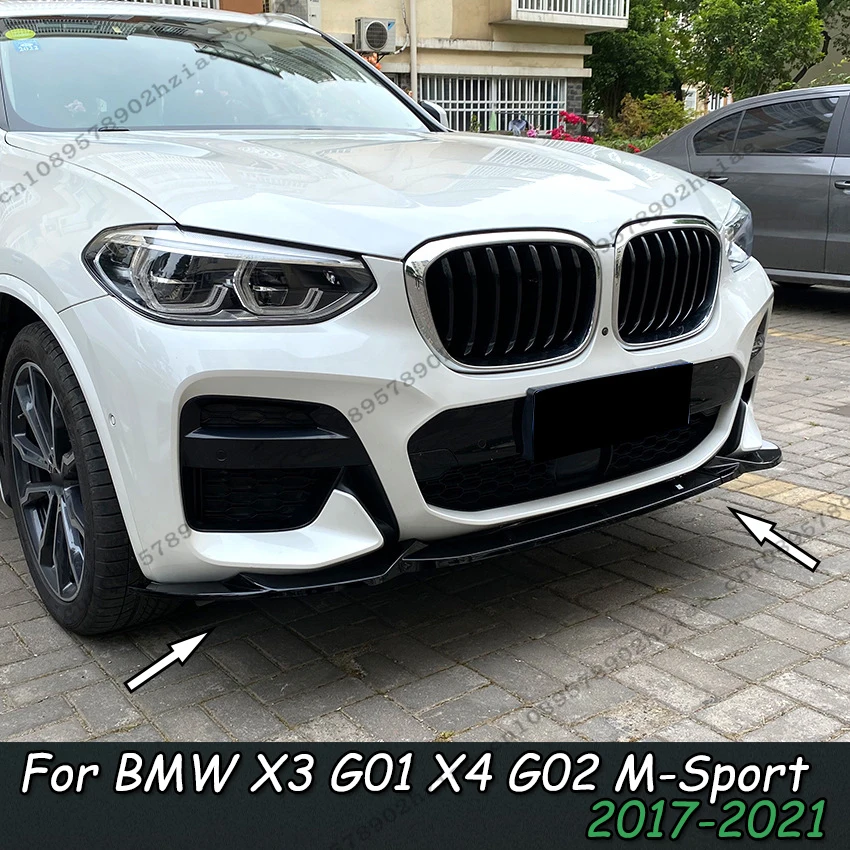 3 шт. спойлер на передний бампер автомобиля для BMW X3 X4 G01 G02 M-Pack 2017 2018 2019 2020 2021 Обновление внешнего вида Тюнинг аксессуары ABS
3 шт. спойлер на передний бампер автомобиля для BMW X3 X4 G01 G02 M-Pack 2017 2018 2019 2020 2021 Обновление внешнего вида Тюнинг аксессуары ABS