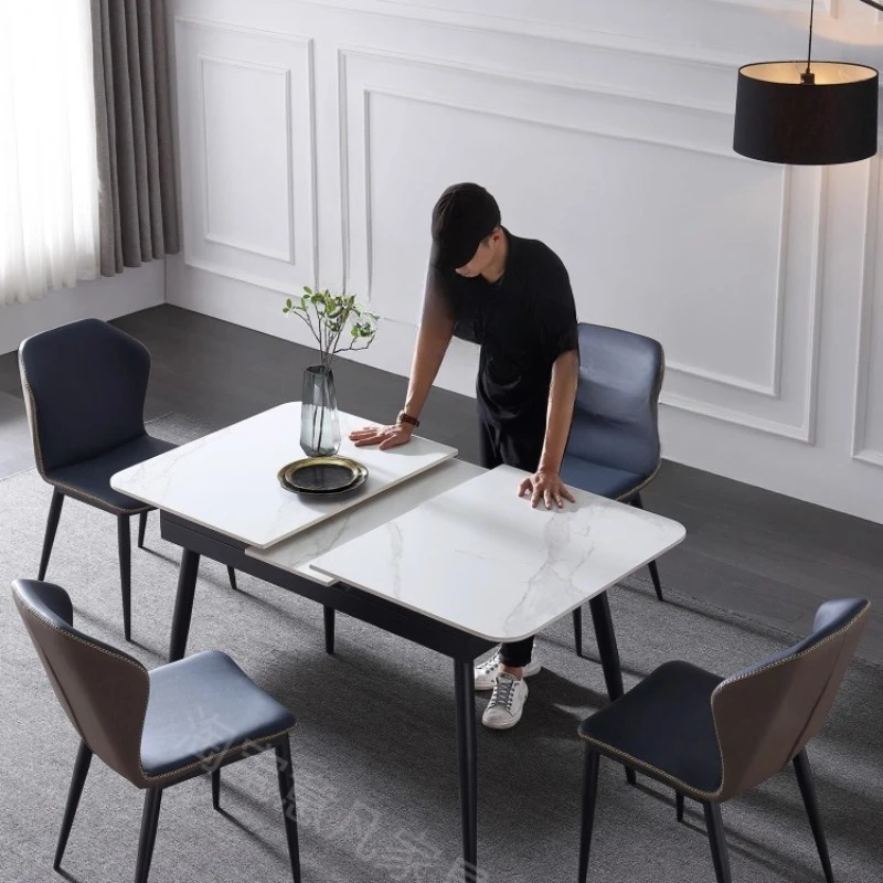 Slate dining table retractable small household rectangular small dining table 1.1 meters 1 meter Italian minimalist stretching d
Slate dining table retractable small household rectangular small dining table 1.1 meters 1 meter Italian minimalist stretching d