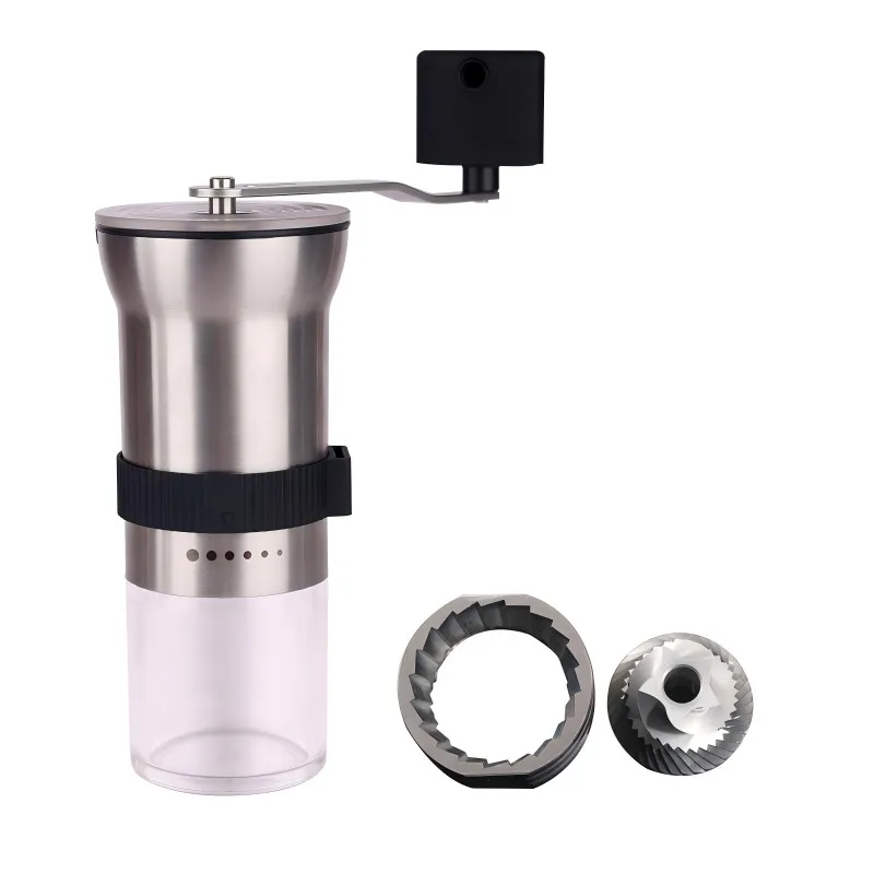 Manual Stainless Steel Coffee Grinder - 6 Adjustable Settings, Portable Espresso Burr Grinder
Manual Stainless Steel Coffee Grinder - 6 Adjustable Settings, Portable Espresso Burr Grinder