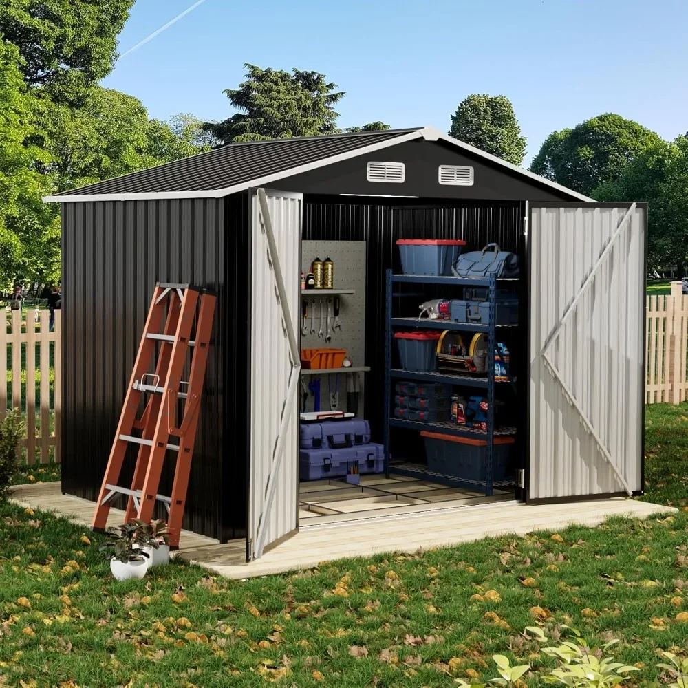 Shack 7,8 'x 5,9' Наружный сарай для хранения, металлический садовый сарай для инструментов с двойными дверцами, уличный шкаф (черный)
Shack 7,8 'x 5,9' Наружный сарай для хранения, металлический садовый сарай для инструментов с двойными дверцами, уличный шкаф (черный)