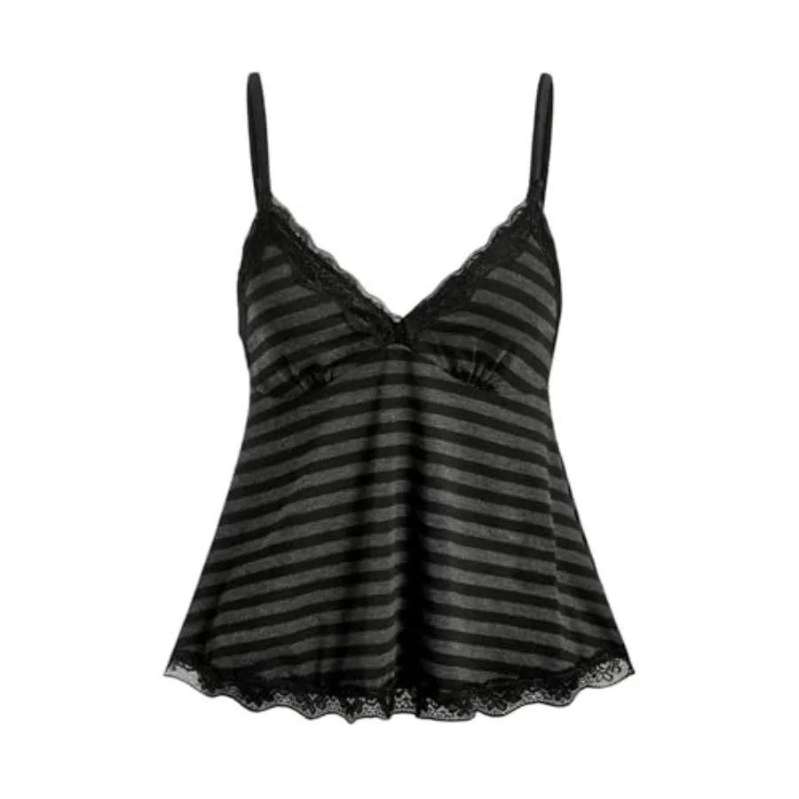 SOLY HUX Womens Y2K Lace Cami Sleeveless Striped Spaghetti Strap Camisole Gothic Babydoll Tops
SOLY HUX Womens Y2K Lace Cami Sleeveless Striped Spaghetti Strap Camisole Gothic Babydoll Tops