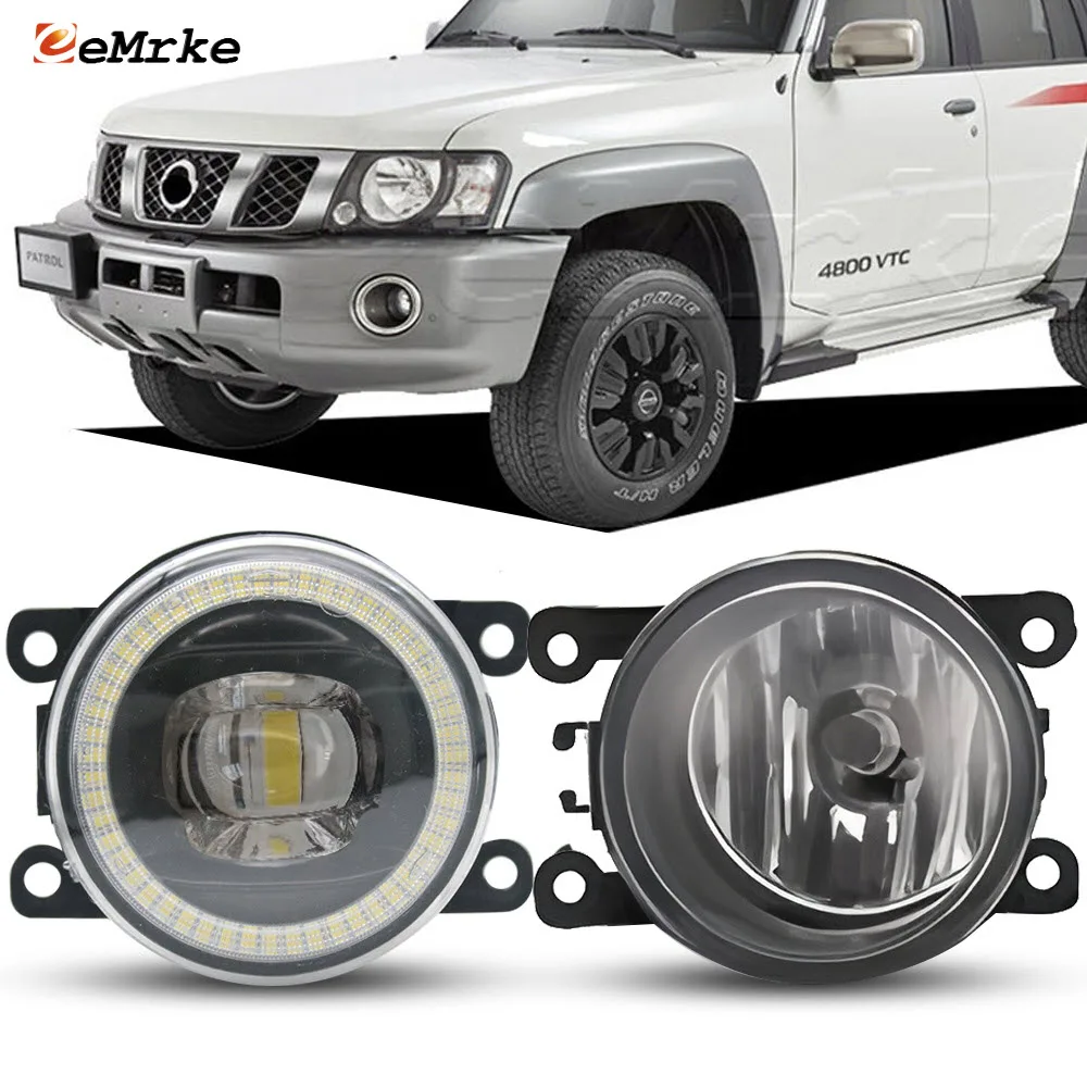 Upgrade Led Angel Eye Fog Lights Lens 30W DRL For Nissan Patrol Y61 V Facelift 2005 2006 2007 2008 2009 Halogen Fog Lamp Assy
Upgrade Led Angel Eye Fog Lights Lens 30W DRL For Nissan Patrol Y61 V Facelift 2005 2006 2007 2008 2009 Halogen Fog Lamp Assy