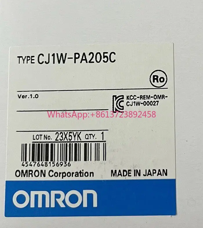 Omron CJ1W-PA205C is in stock in new original
Omron CJ1W-PA205C is in stock in new original