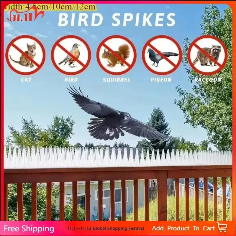 2pcs Plastic bird Repeller Spikes Fence Wall Cat Pigeon Spikes Anti-bird pigeon Outdoor Squirrel Garden Fences Animal Repellent
2pcs Plastic bird Repeller Spikes Fence Wall Cat Pigeon Spikes Anti-bird pigeon Outdoor Squirrel Garden Fences Animal Repellent