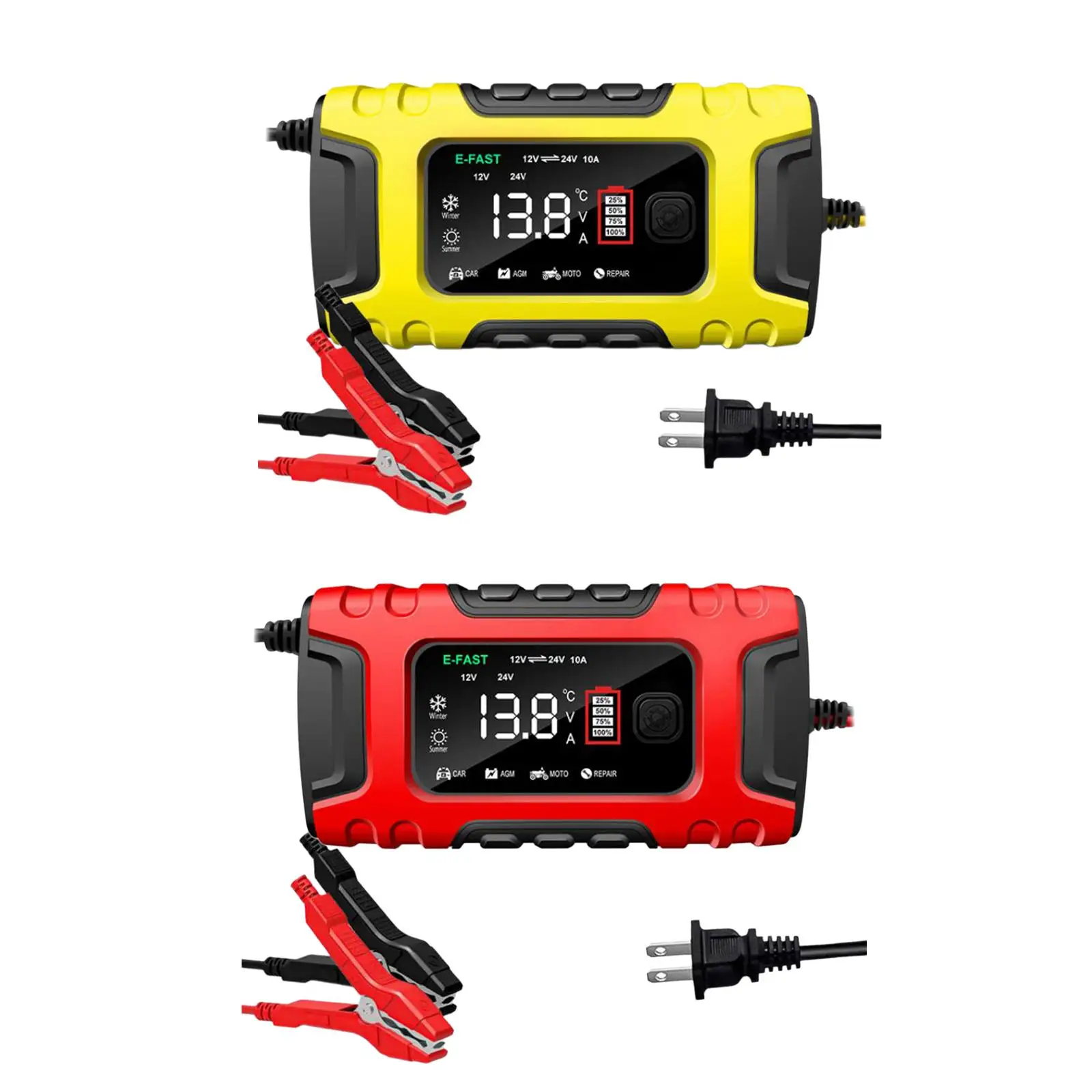 Smart Car Battery Charger Accessory Protection Fully Automatic Trickle Charger for Van Truck Agricultural Vehicles Boats
Smart Car Battery Charger Accessory Protection Fully Automatic Trickle Charger for Van Truck Agricultural Vehicles Boats