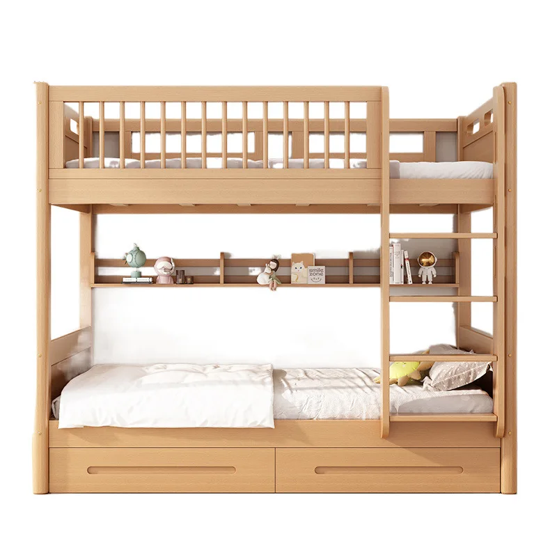 Beech dormitory upper and lower beds, bunk beds with the same width, two-layer beds, all solid wood double-layer
Beech dormitory upper and lower beds, bunk beds with the same width, two-layer beds, all solid wood double-layer