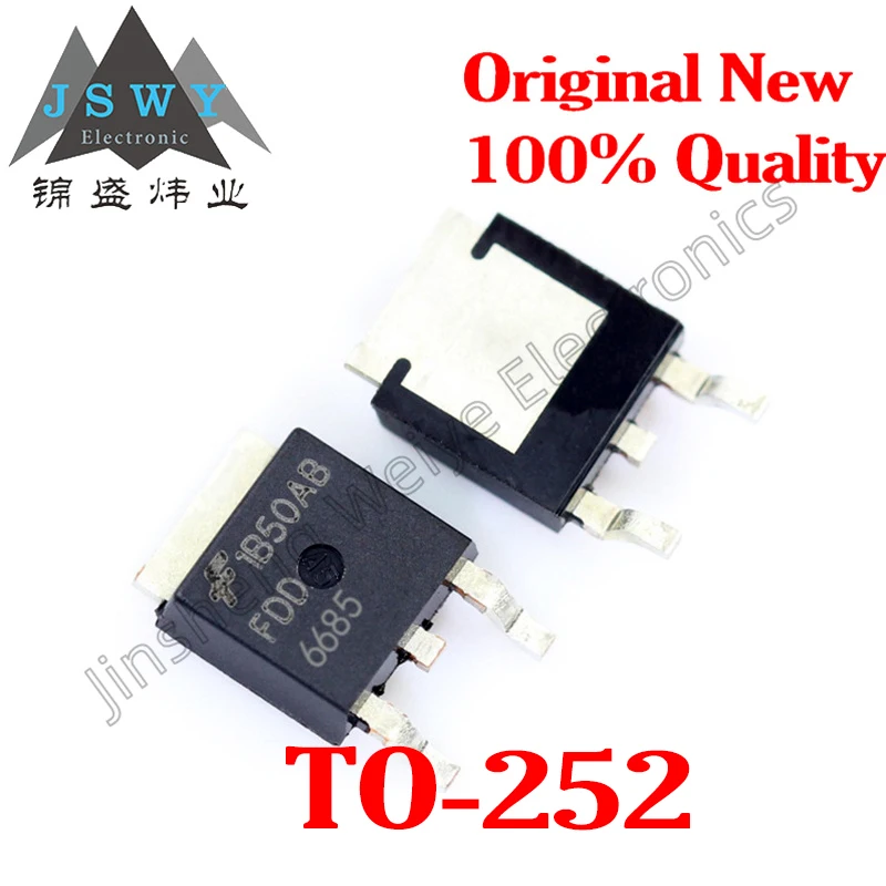 (20/50pieces) FDD6685 TO-252 -40A -30V P-Channel MOSFET Brand new, original, in stock, fast shipping
(20/50pieces) FDD6685 TO-252 -40A -30V P-Channel MOSFET Brand new, original, in stock, fast shipping