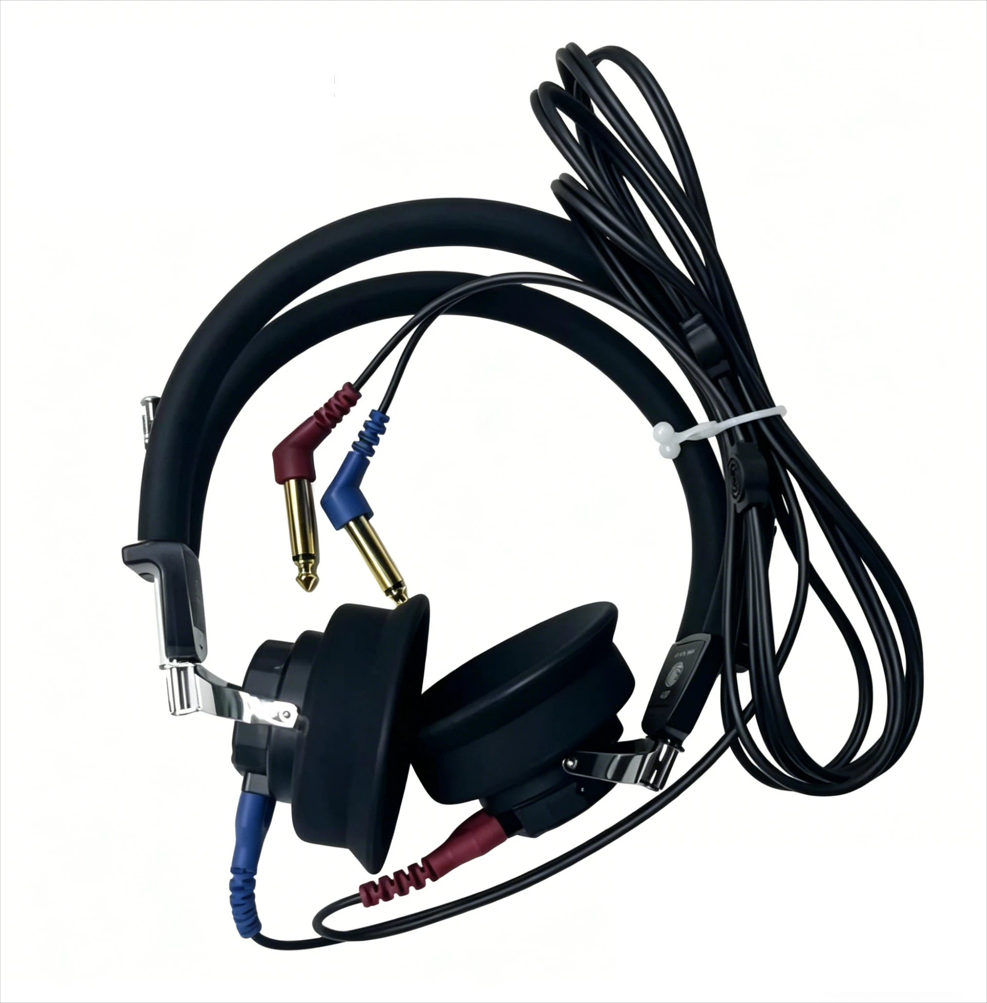 Professional Audiometer Headphones with 6.35mm Plugs for Hearing Test
Professional Audiometer Headphones with 6.35mm Plugs for Hearing Test