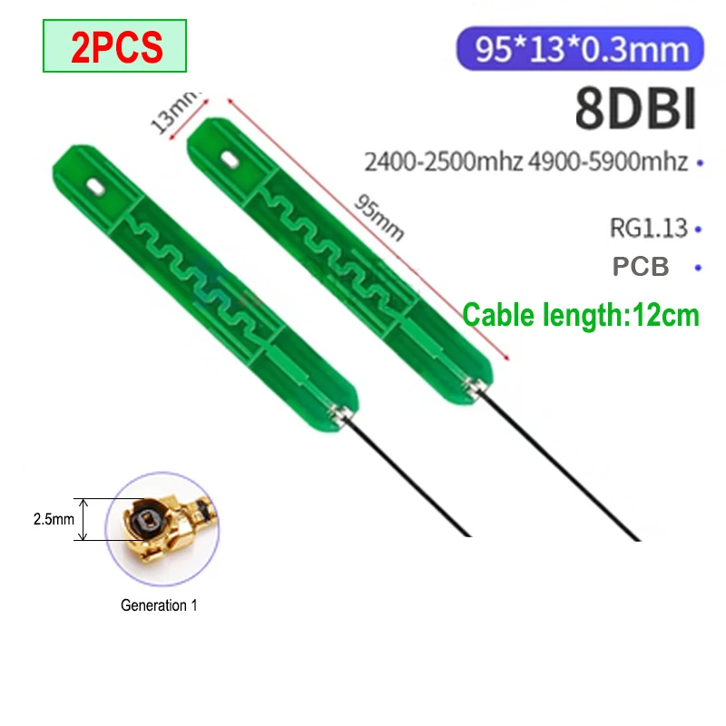 eoth 2pcs PCB Antenna 5.8 Ghz 2.4ghz Dual Band Built-in PCB board for wifi Bluetooth PCB patch generation 1 2.5mm
eoth 2pcs PCB Antenna 5.8 Ghz 2.4ghz Dual Band Built-in PCB board for wifi Bluetooth PCB patch generation 1 2.5mm