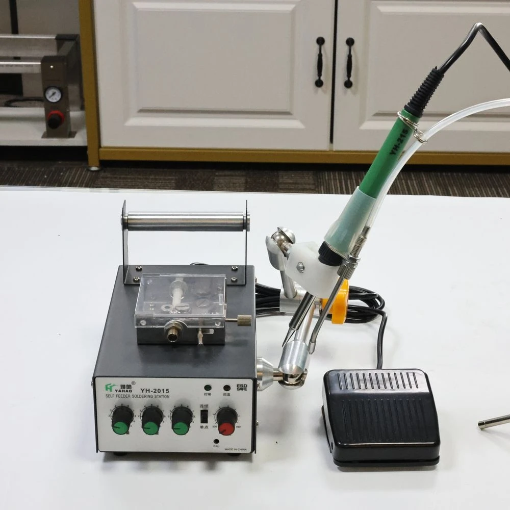 YH-2015B 80W Hand-Held Automatic Tin Feeder Fixed amount of tin | rapid heating | efficient recycling Soldering Station
YH-2015B 80W Hand-Held Automatic Tin Feeder Fixed amount of tin | rapid heating | efficient recycling Soldering Station