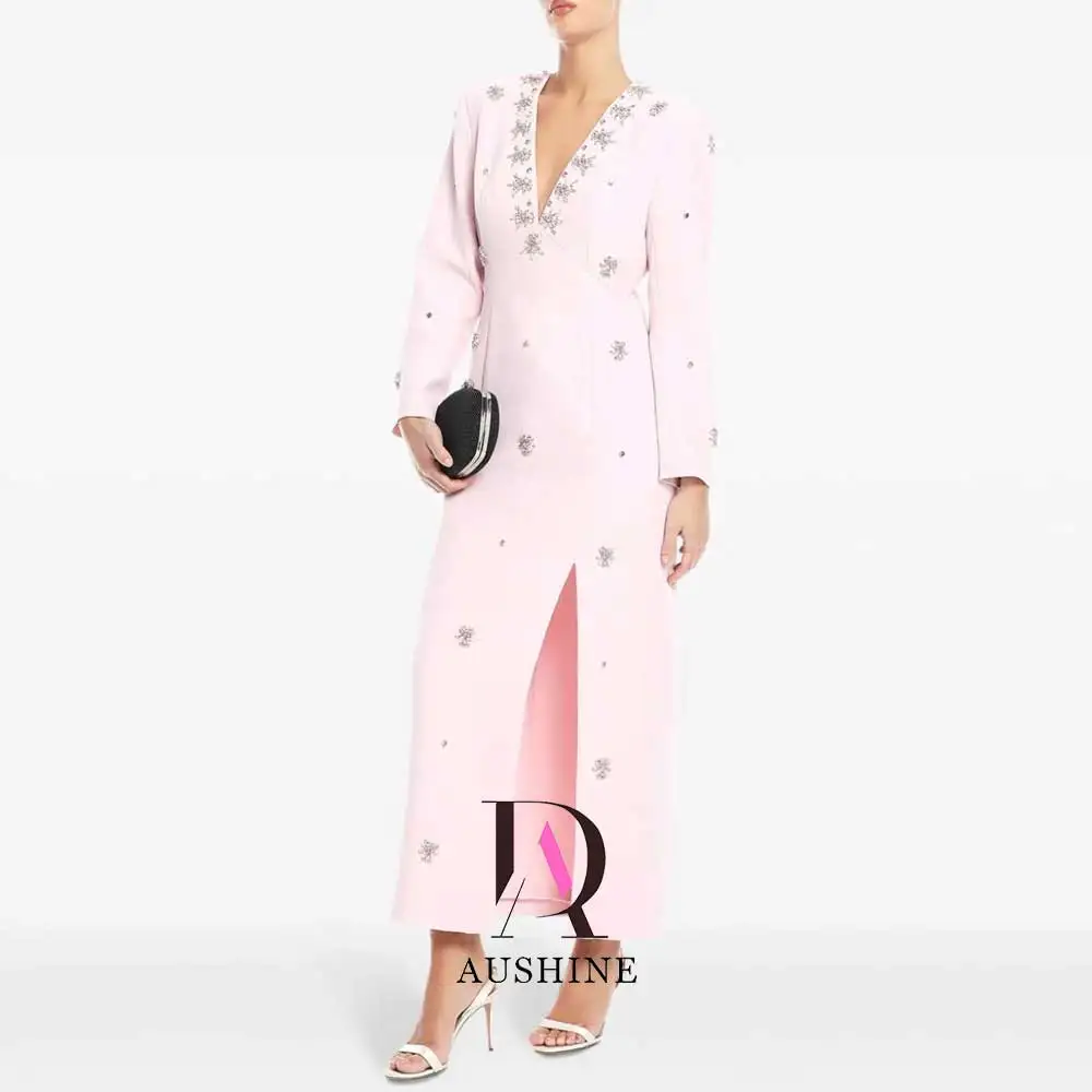 Aushine Dress Luxury Birthday Evening Dress Ankle Length Full Sleeves Summer Elegant Wedding Party Gowns For Women Arab 2024Fu
Aushine Dress Luxury Birthday Evening Dress Ankle Length Full Sleeves Summer Elegant Wedding Party Gowns For Women Arab 2024Fu