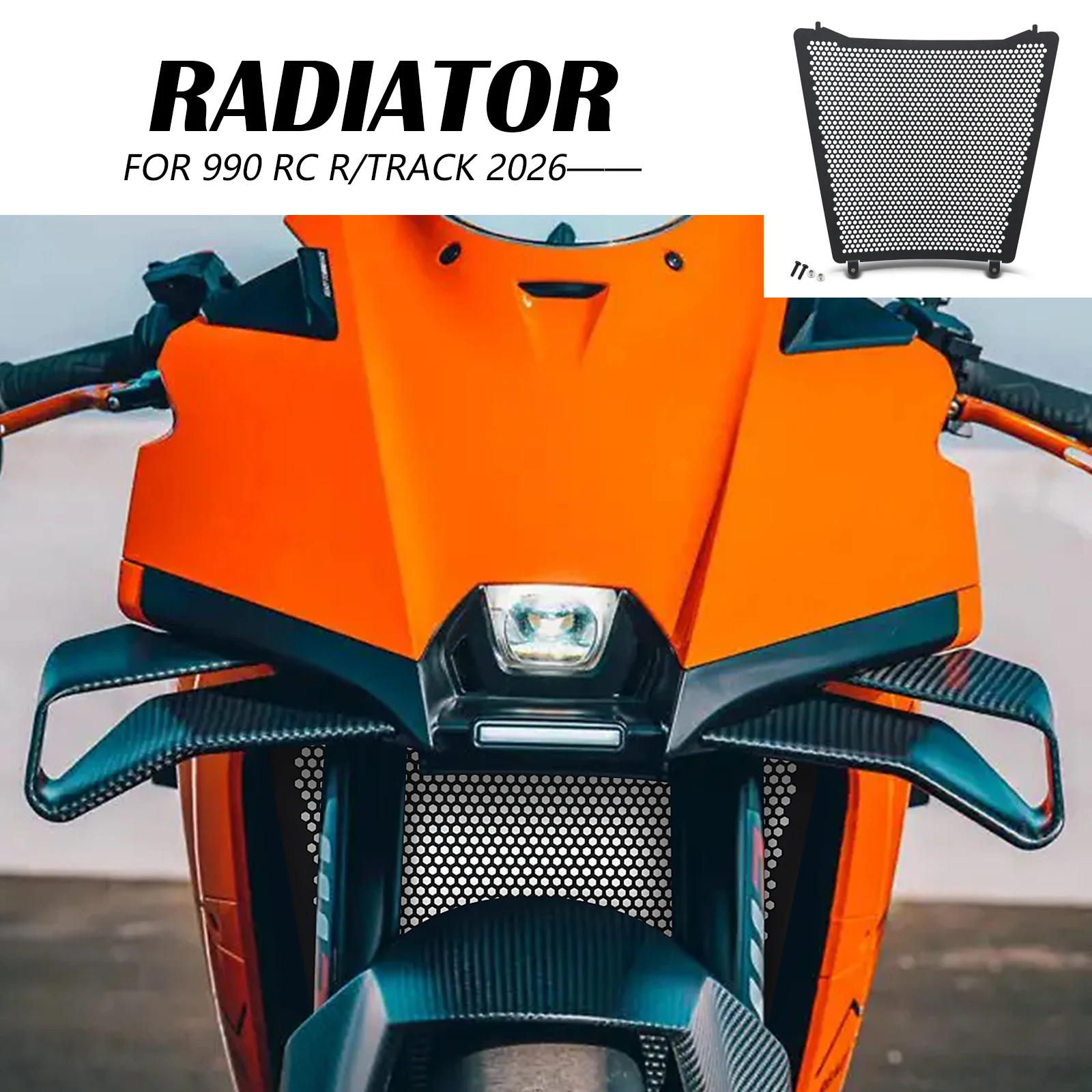 New Motorcycle Accessories Radiator Grille Guard Protector Cover For KTM 990 RC R 2026 990 RC R Track 2026-
New Motorcycle Accessories Radiator Grille Guard Protector Cover For KTM 990 RC R 2026 990 RC R Track 2026-