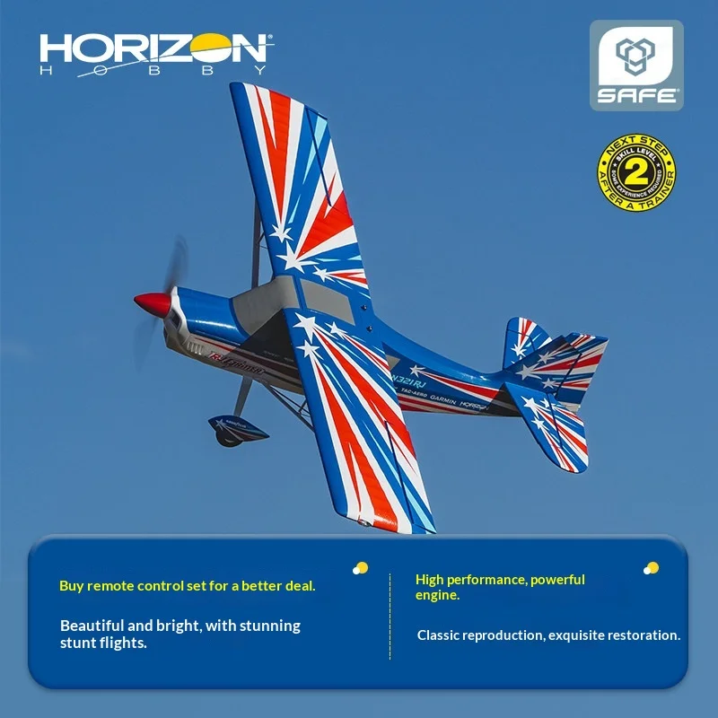 Радиоуправляемый самолет Horizon Hobby Decathlon 1200 с высокой производительностью и системой безопасности SAFE для выполнения трюков, для любителей авиамоделизма.
Радиоуправляемый самолет Horizon Hobby Decathlon 1200 с высокой производительностью и системой безопасности SAFE для выполнения трюков, для любителей авиамоделизма.