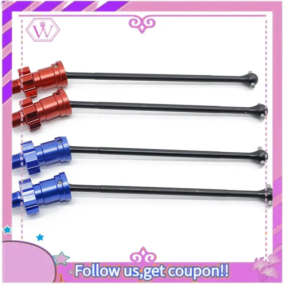 Upgraded 4Pcs Metal Front And Rear Drive Shaft CVD For Traxxas X-Maxx XMAXX 6S 8S 1/5 Monster Truck RC Car Upgrades Parts
Upgraded 4Pcs Metal Front And Rear Drive Shaft CVD For Traxxas X-Maxx XMAXX 6S 8S 1/5 Monster Truck RC Car Upgrades Parts