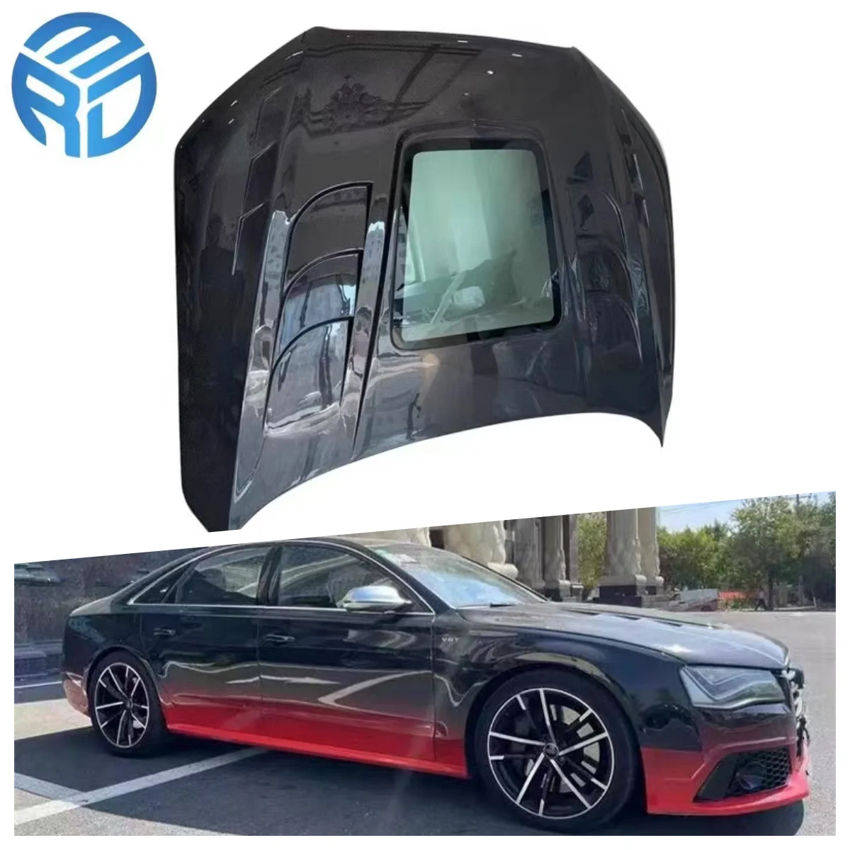 MRD Audi S8 Bonnet Hood Modified MBJ Transparent Style Fits For Audi S8 2013-2016 Carbon Fiber Engine Cover For Replacement.
MRD Audi S8 Bonnet Hood Modified MBJ Transparent Style Fits For Audi S8 2013-2016 Carbon Fiber Engine Cover For Replacement.