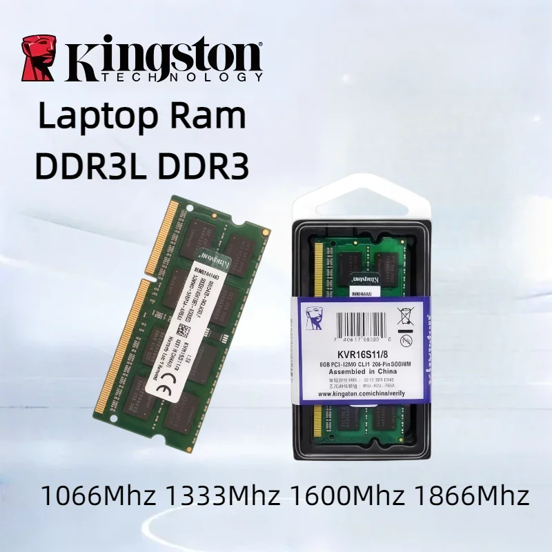 Kingston Laptop Ram DDR3L DDR3 8GB 4GB 1066Mhz 1333Mhz 1600Mhz 1866Mhz SO-DIMM PC3-8500 10600 12800 Notebook DDR3 Dual Channel
Kingston Laptop Ram DDR3L DDR3 8GB 4GB 1066Mhz 1333Mhz 1600Mhz 1866Mhz SO-DIMM PC3-8500 10600 12800 Notebook DDR3 Dual Channel
