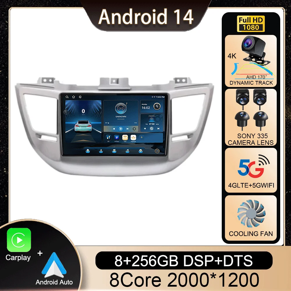 Android 14 Carplay Car Radio For Hyundai Tucson IX35 3 2015 2016 2017 2018 2Din Multimedia Video Player Navigation GPS Head Unit
Android 14 Carplay Car Radio For Hyundai Tucson IX35 3 2015 2016 2017 2018 2Din Multimedia Video Player Navigation GPS Head Unit