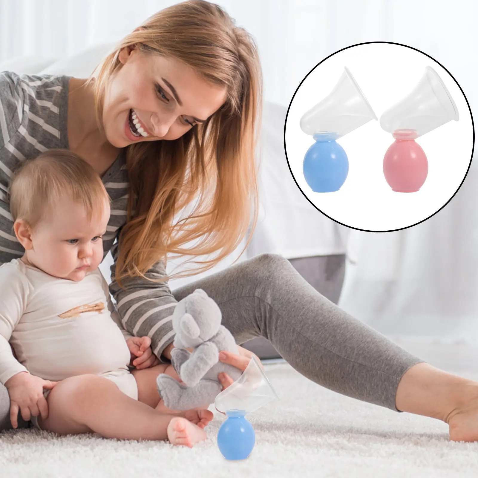 2 комплекта ручных молокоотсосов для грудного молока, портативные, безболезненные, для новоиспеченных мам
2 комплекта ручных молокоотсосов для грудного молока, портативные, безболезненные, для новоиспеченных мам