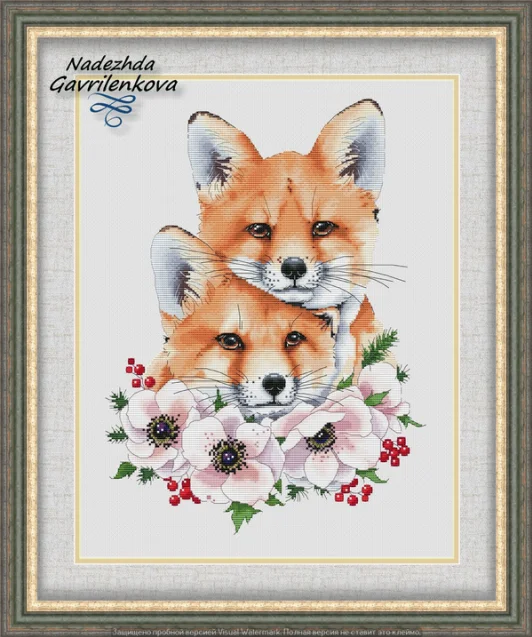 Two Foxes Cross stich Kits Homfun Craft Cross Stich Painting Decorations 38-48
Two Foxes Cross stich Kits Homfun Craft Cross Stich Painting Decorations 38-48