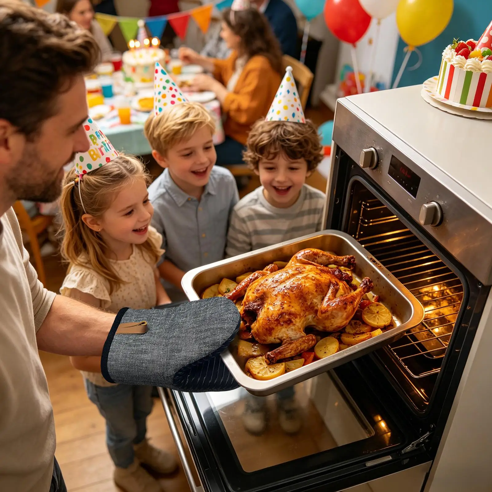 Oven Mitts Mini 2 Pieces Non-Slip Anti-Scald Heat Resistant Kitchen Cooking Oven Mitts For Hot Baking Trays Bowls Plates Home
Oven Mitts Mini 2 Pieces Non-Slip Anti-Scald Heat Resistant Kitchen Cooking Oven Mitts For Hot Baking Trays Bowls Plates Home