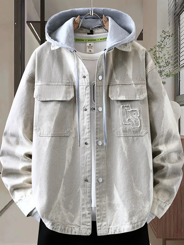 Мужская джинсовая куртка в повседневном стиле, весна-осень, новинка, американский тренд, свободный крой, с капюшоном, для отдыха, молодежная, активная, стильная
Мужская джинсовая куртка в повседневном стиле, весна-осень, новинка, американский тренд, свободный крой, с капюшоном, для отдыха, молодежная, активная, стильная